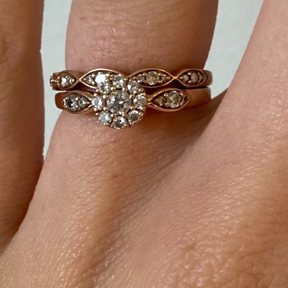 Diamond ring set Michael hill